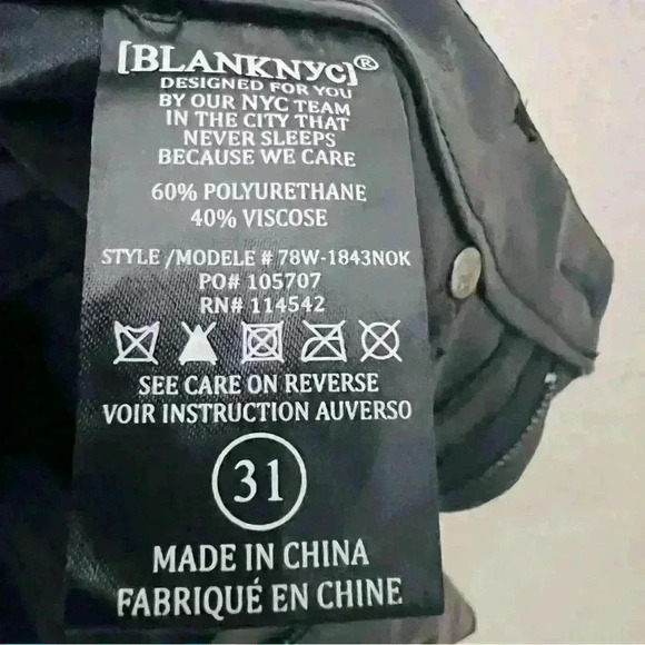 BLANKNYC 31 Womens Faux Leather Bold Mob Wife Body Con Dancing Flirty Retro Pant - Picture 10 of 11